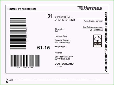 versandaufkleber hermes|hermes deutschland online versand.